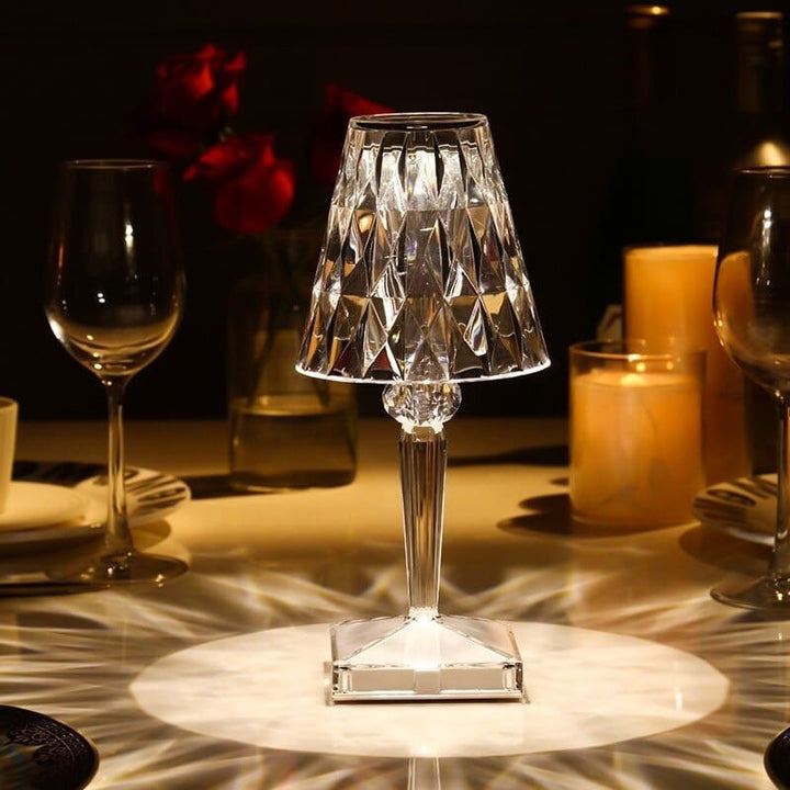 BowLift | Acrylic Crystal Table Lamp - LuxeGlow