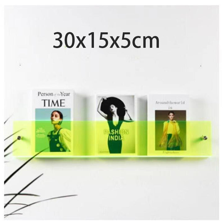 BowLift | Acrylic Wall-mounted 'Floating' Magazine Holder