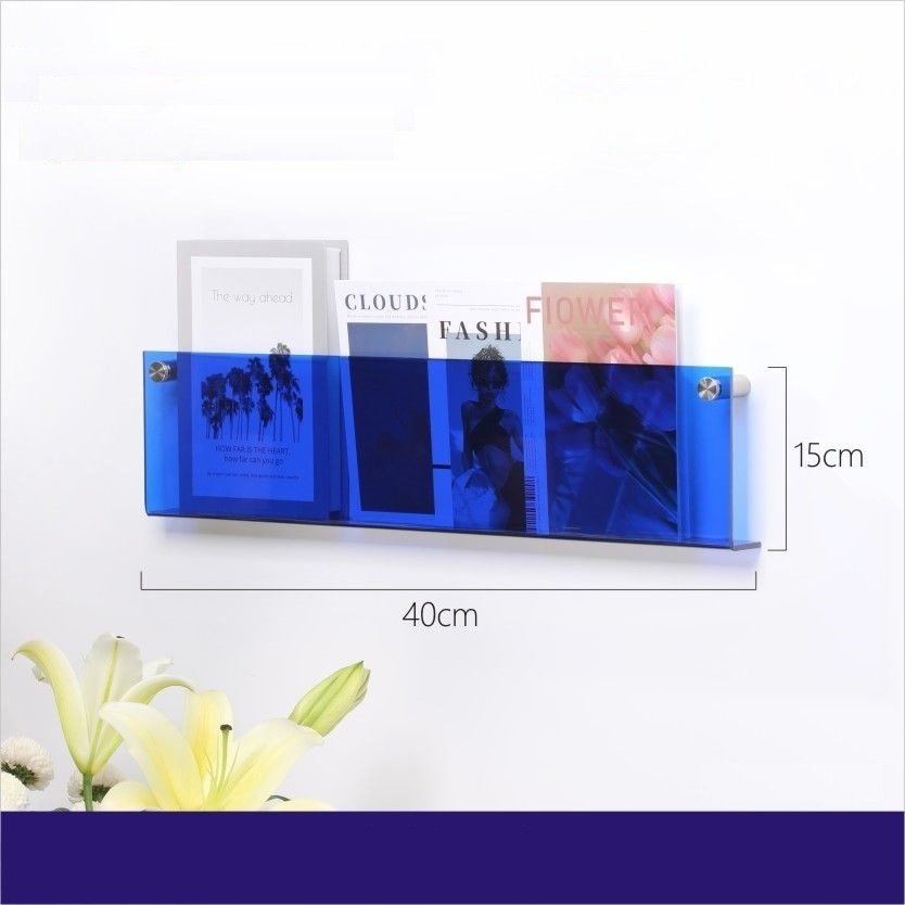 BowLift | Acrylic Wall-mounted 'Floating' Magazine Holder