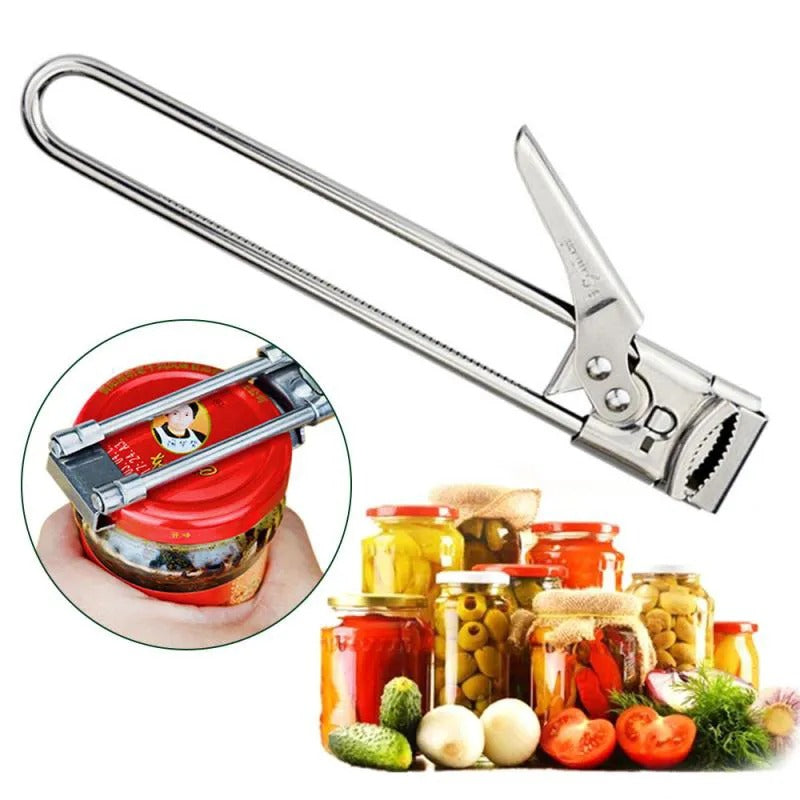 Adjustable Jar & Bottle Opener Multifunctional Stainless Steel Can Opener | Bowlift