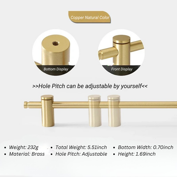 Adjustable Hole Cabinet Drawer Handle and Door Knob | Bowlift