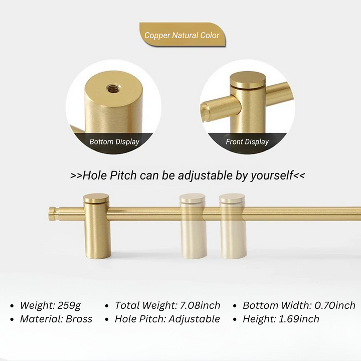 Adjustable Hole Cabinet Drawer Handle and Door Knob | Bowlift