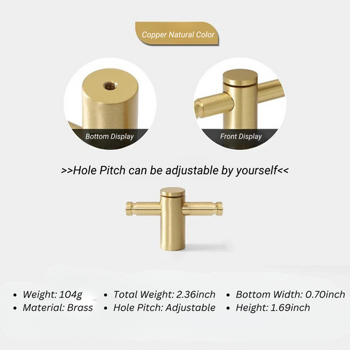 Adjustable Hole Cabinet Drawer Handle and Door Knob | Bowlift