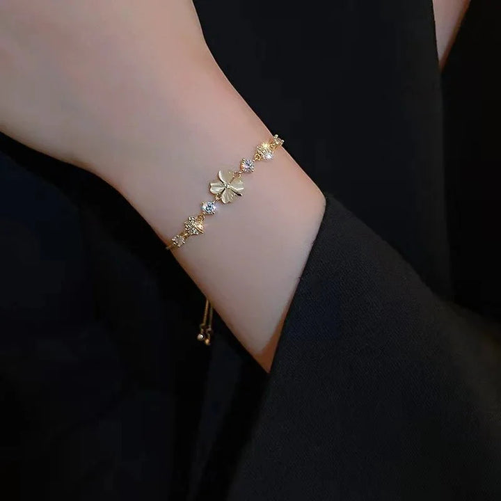 BowLift | Adjustable Lucky Four Leaf Clover Bracelet