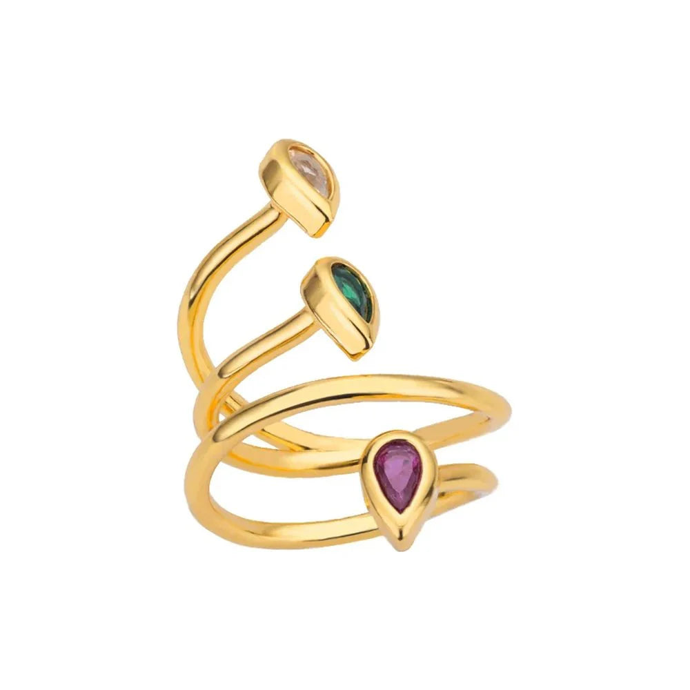 BowLift | Adjustable Multi-Color Water Drop Rings