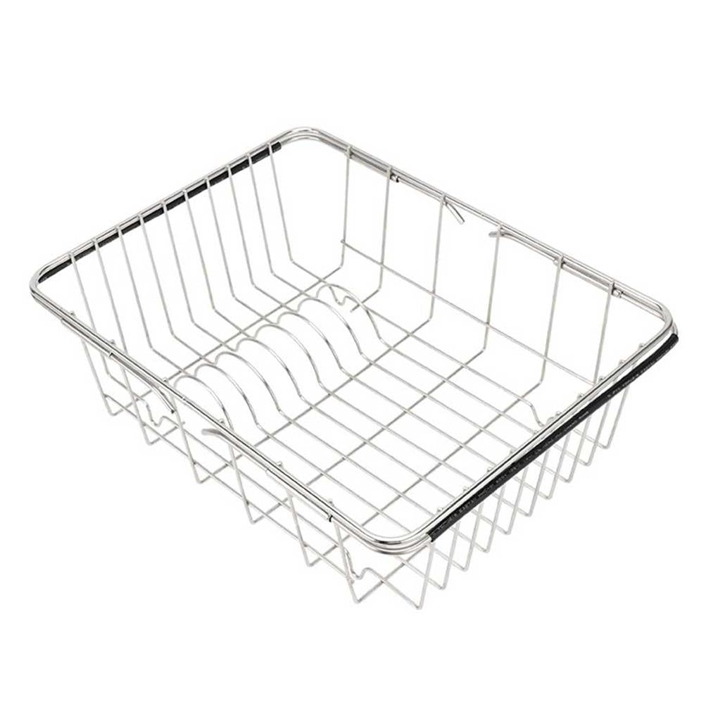 Adjustable Over Sink Drying Rack Stainless Steel Rustproof Drain Rack | Bowlift