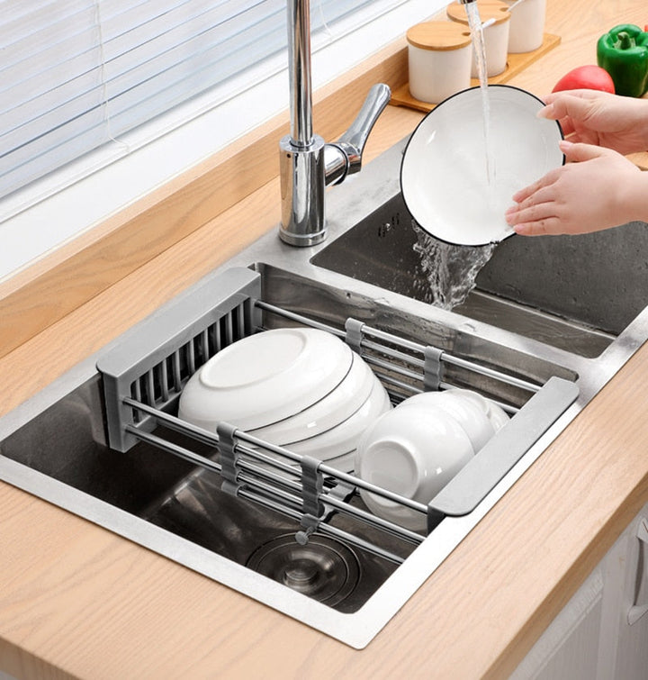 Adjustable Stainless Steel Drainer Plate Drainer Rack Kitchen Drainer | Bowlift