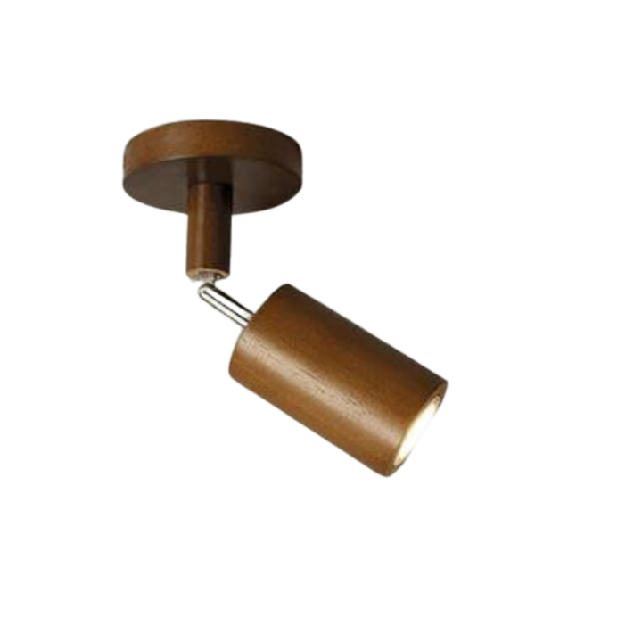 BowLift | EcoLux Adjustable Wooden Ceiling Spotlight with LED Bulb Included