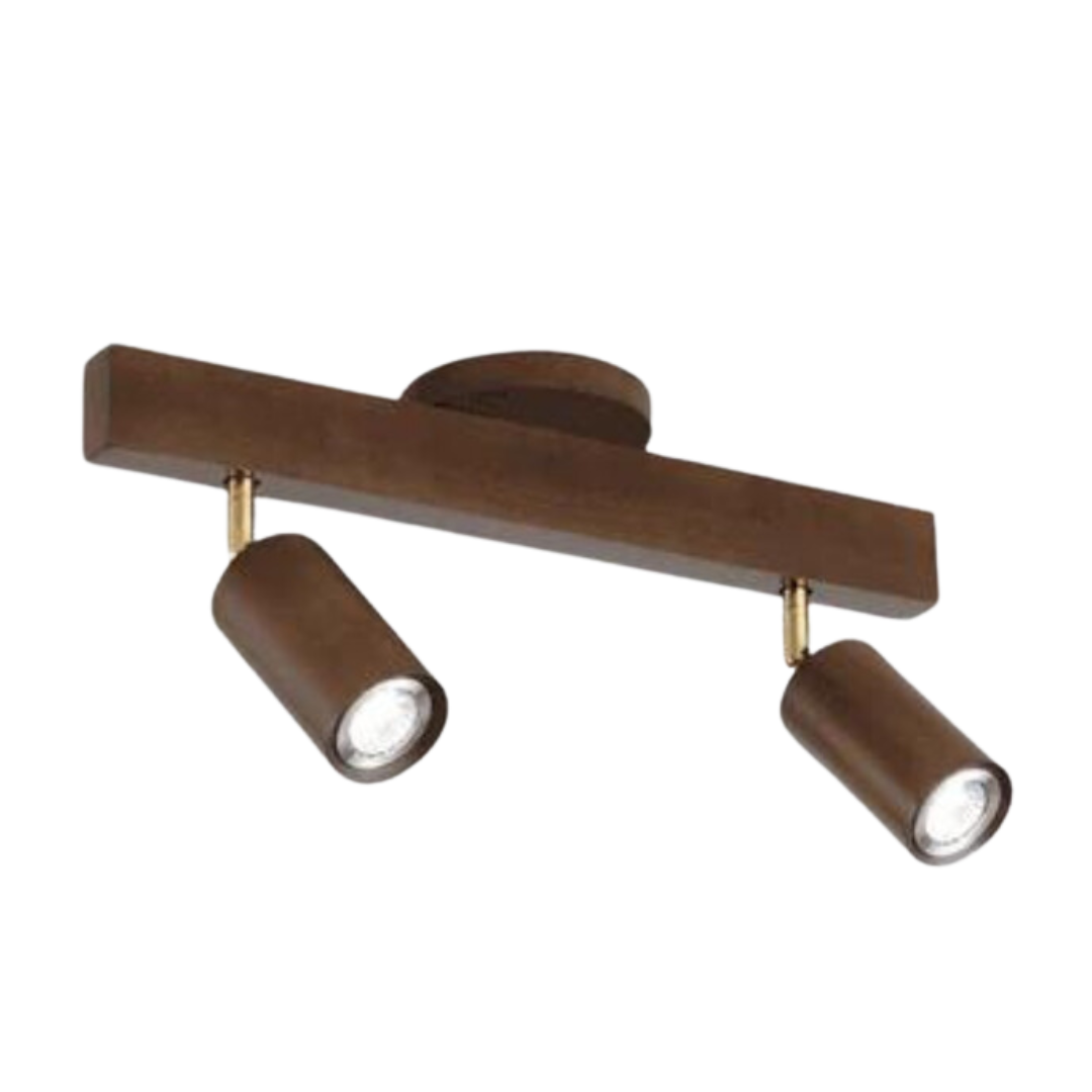 BowLift | EcoLux Adjustable Wooden Ceiling Spotlight with LED Bulb Included