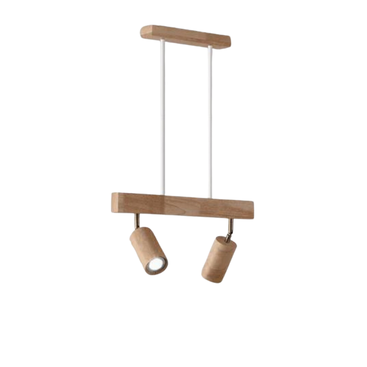 BowLift | EcoLux Adjustable Wooden Ceiling Spotlight with LED Bulb Included