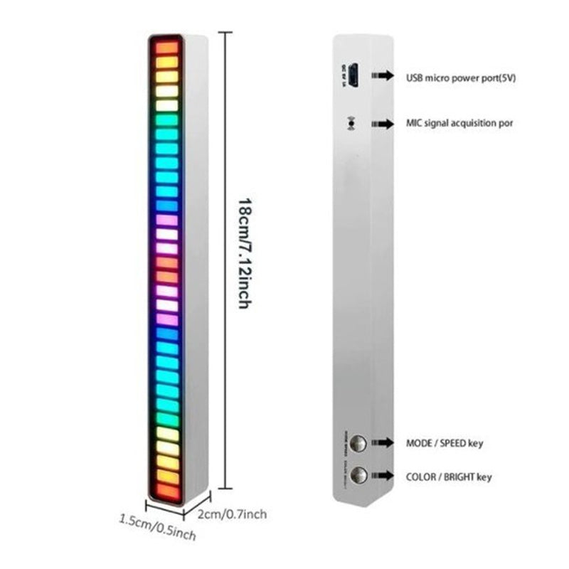 Wireless Sound Activated RGB Light Bar | Bowlift