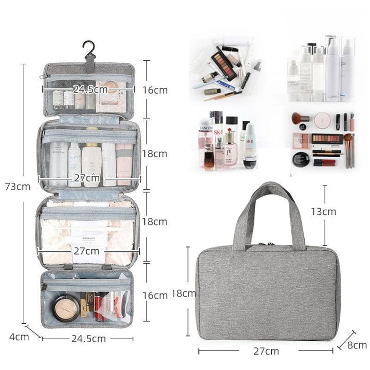 Waterproof Toiletry Bag Travel Bag with Hook for Hanging Bowlift