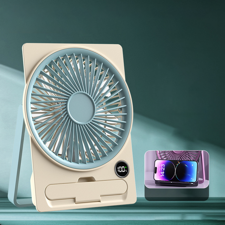 USB portable fan with battery – Quiet and rechargeable | Bowlift