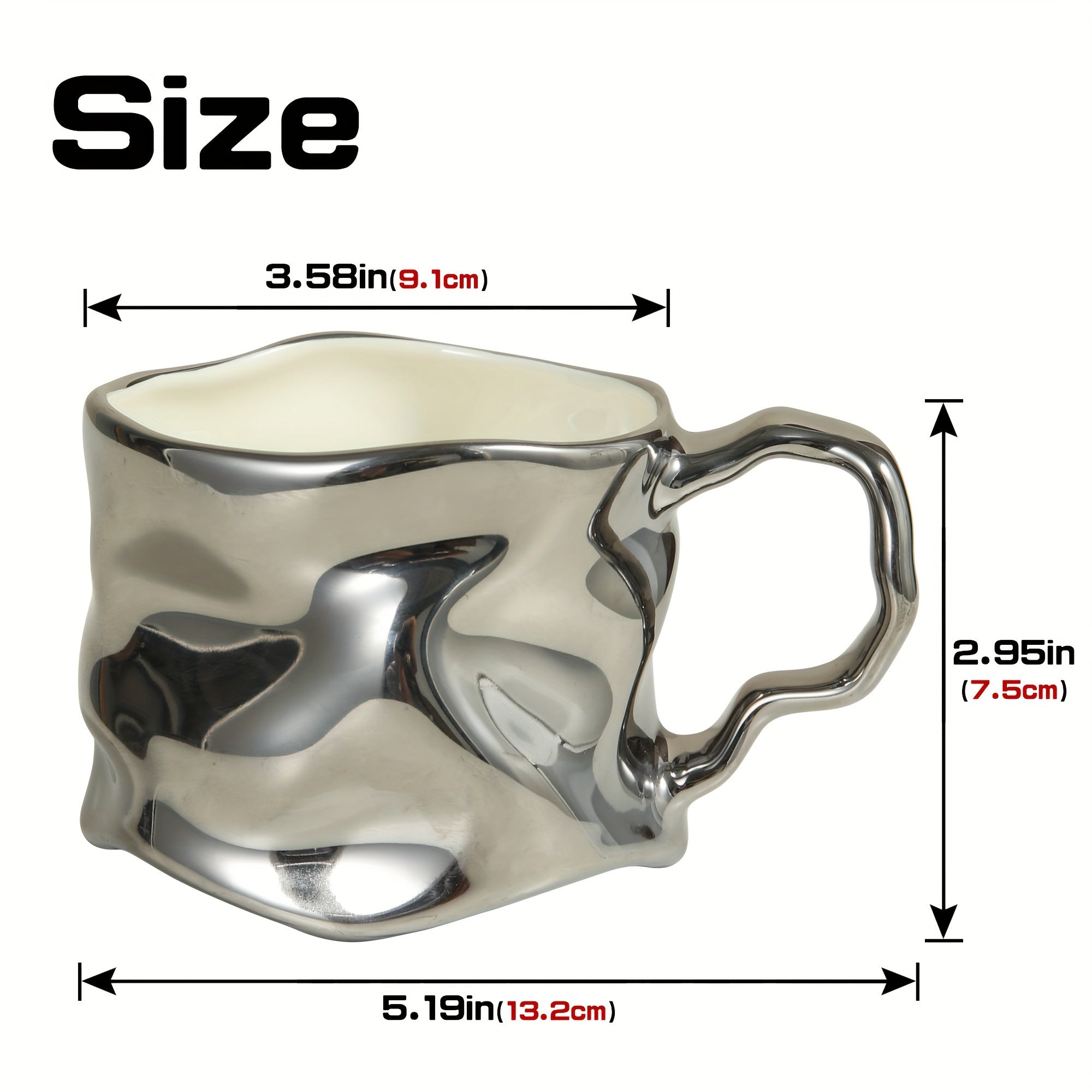 BowLift | CreArt Mug – Handmade Ceramic Coffee Mug with Unique Crinkled Design