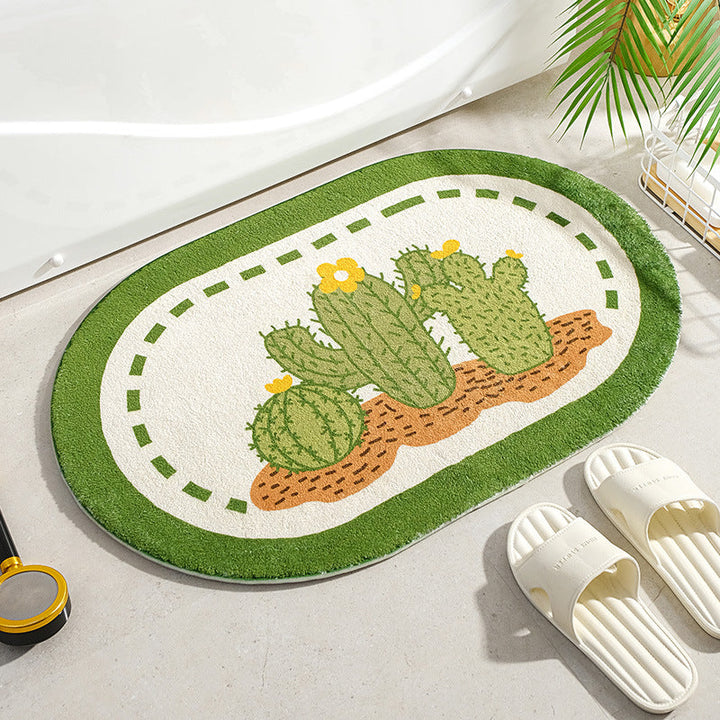 BowLift | Soft Floral Non-Slip Absorbent Floor Mat for Home
