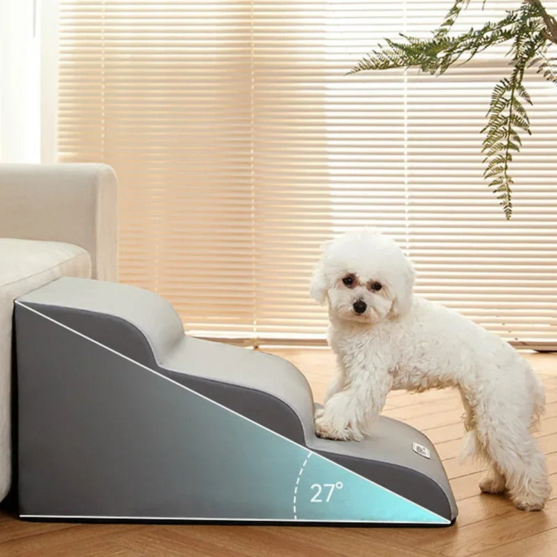 PawAscend – Luxury Pet Stairs with Non-Slip Bowlift