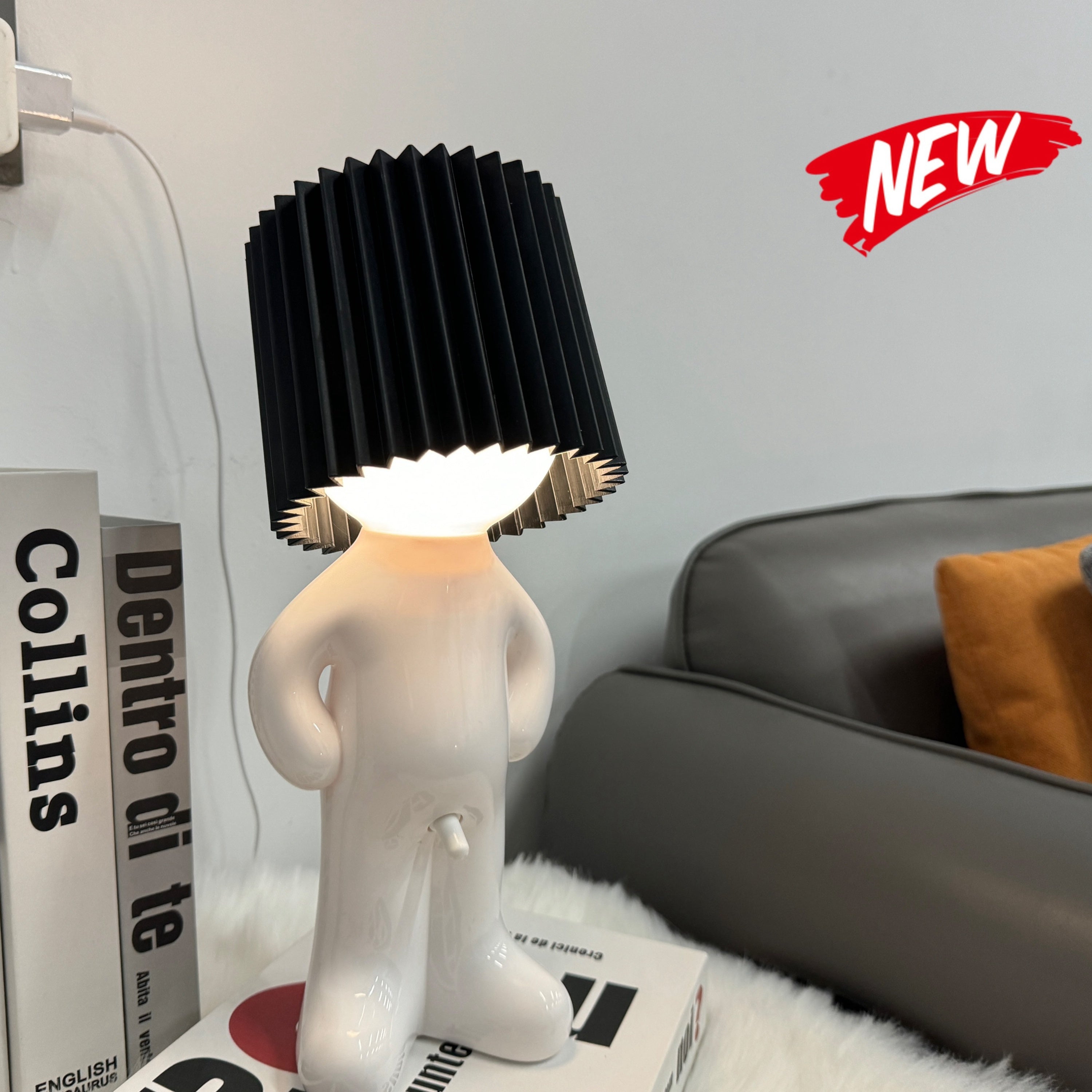 VerlegenLicht - Modern Geometric USB Table Lamp Bowlift