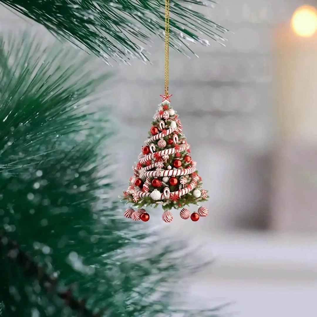 BowLift | Christmas Tree Pendant Holiday Decoration Acrylic Flat Decorations