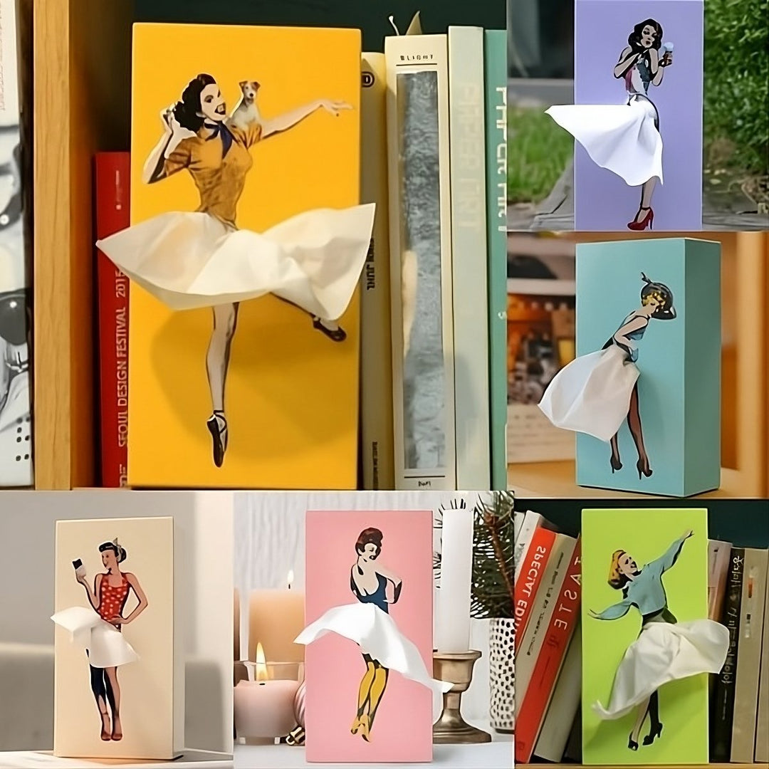 BowLift | AEROBOX – Flying Rock Tissue Box for Playful Home Decor