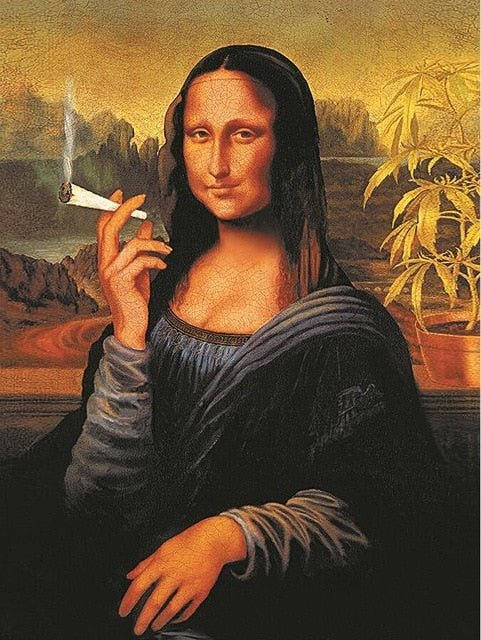 BowLift | Aesthetic Funny Mona Lisa Canvas Poster