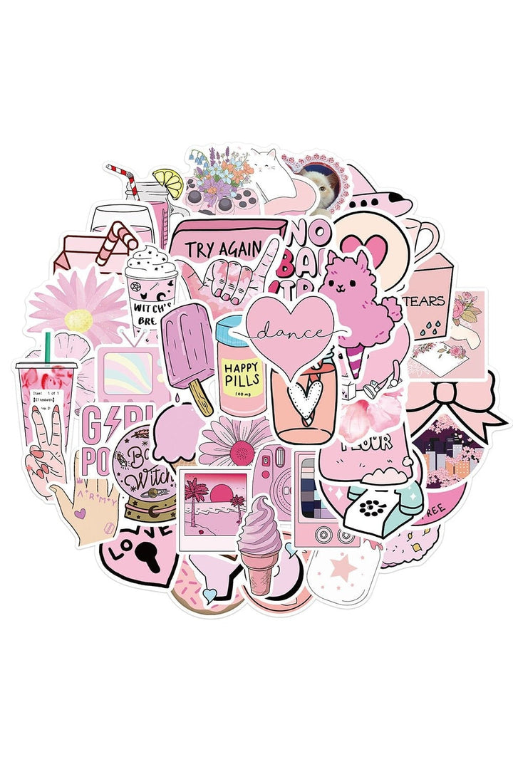 pink humor stickers | Bowlift