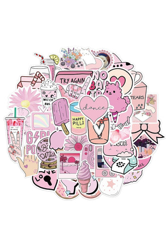 pink humor stickers | Bowlift