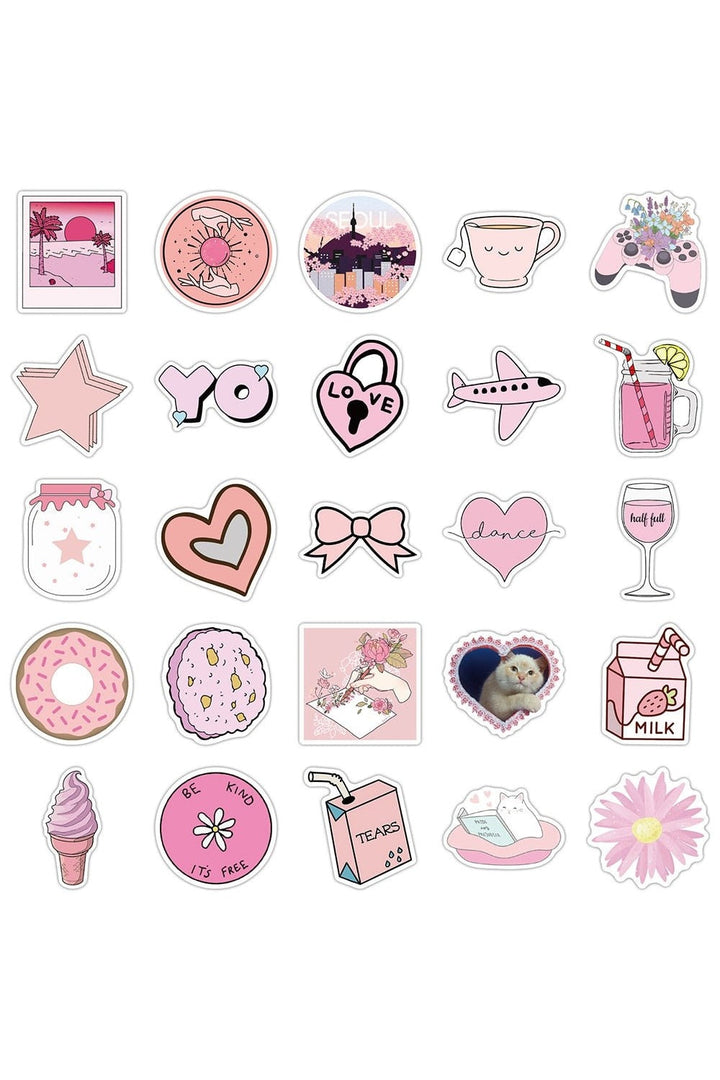pink humor stickers | Bowlift