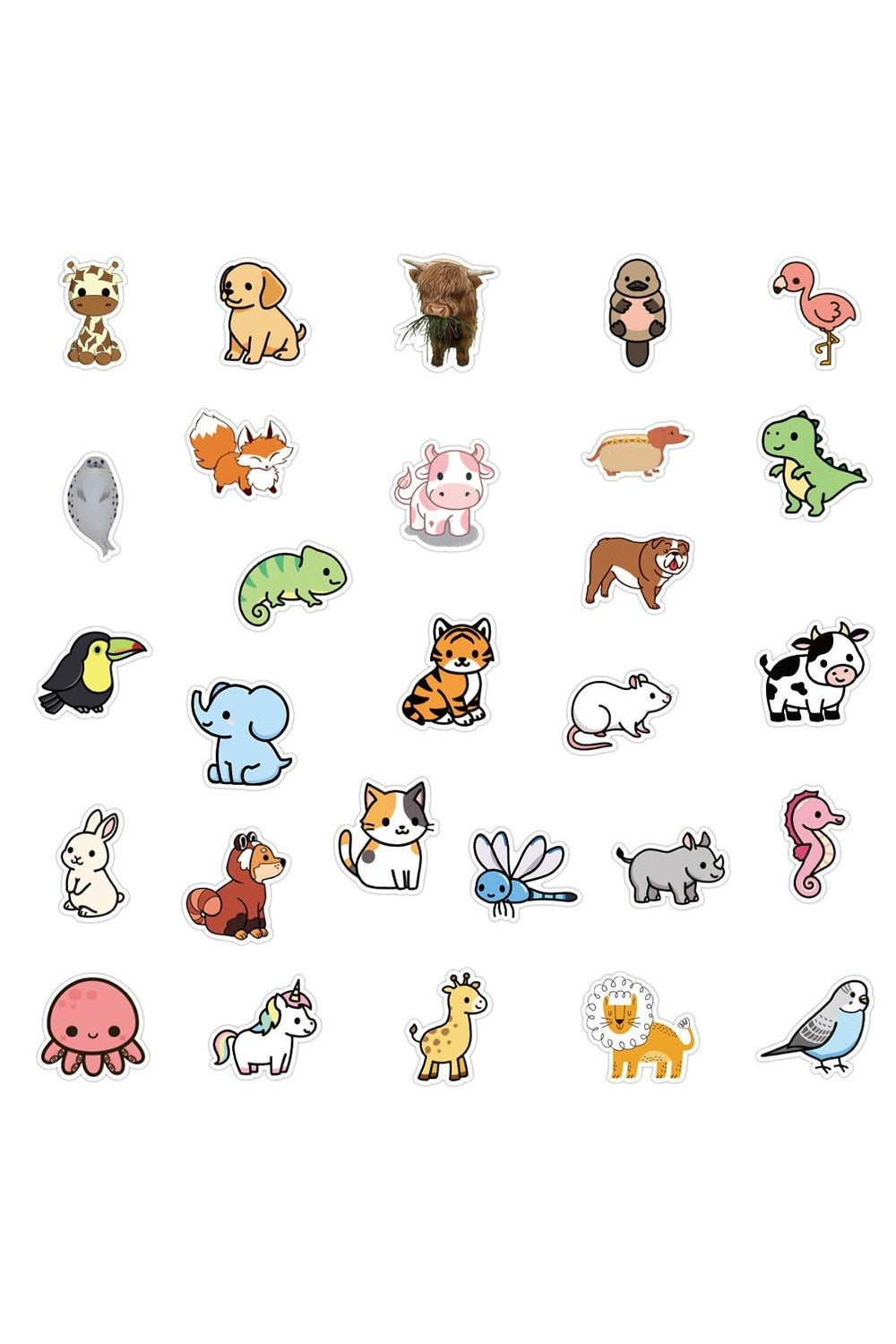 Cute Animal Fun Stickers | Bowlift