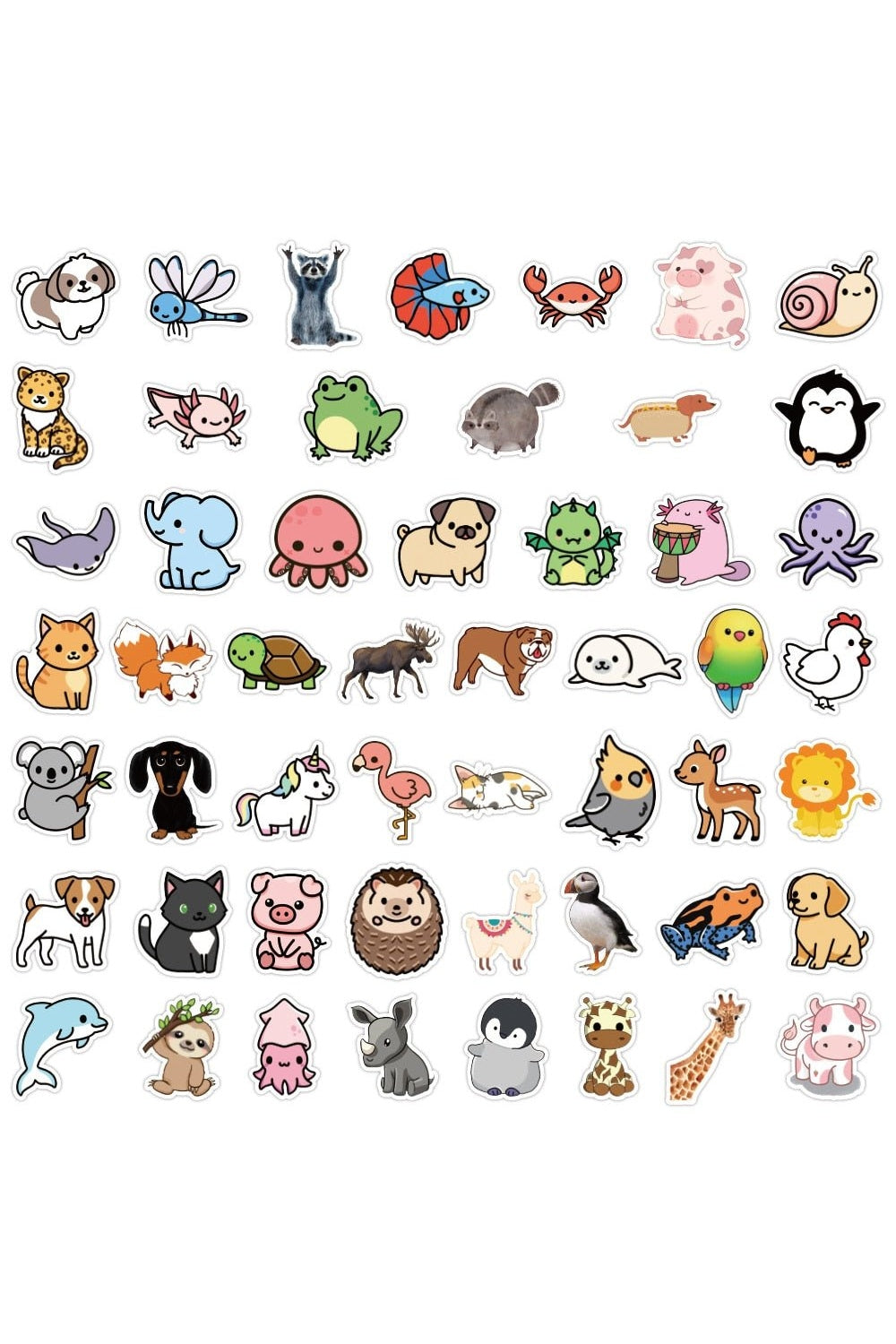 Cute Animal Fun Stickers | Bowlift
