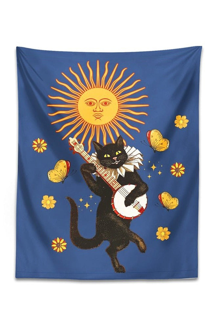 Cat Plays Wall Tapestry | Bowlift