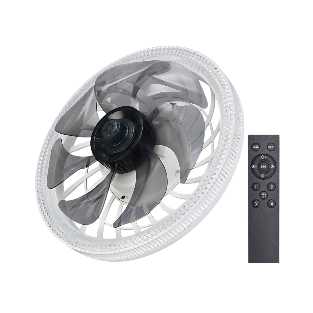 Aesthetic Ceiling Fan With Light And Remote | Bowlift