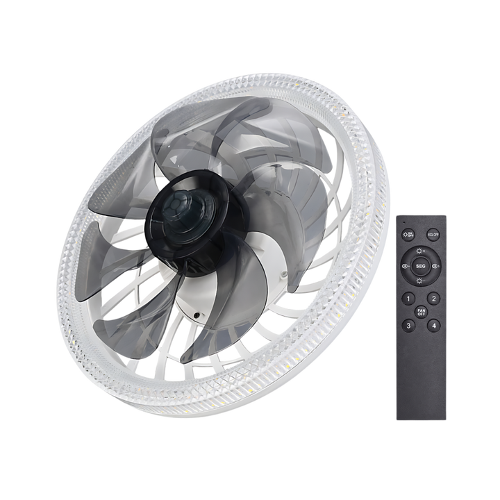 Aesthetic Ceiling Fan With Light And Remote | Bowlift