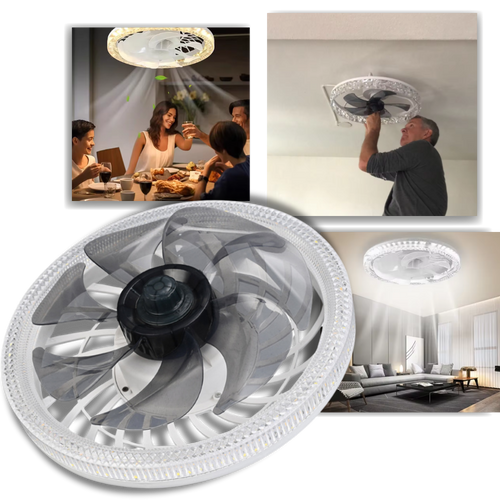 Aesthetic Ceiling Fan With Light And Remote | Bowlift