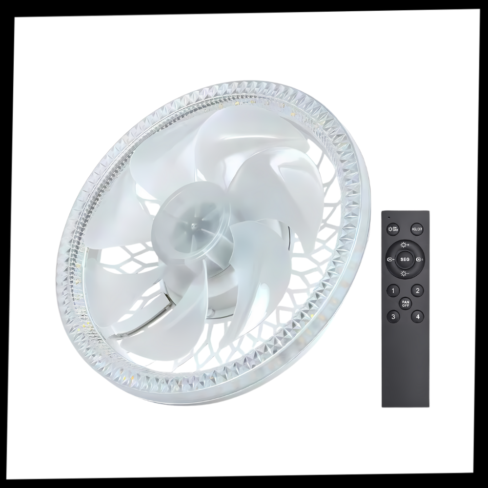 Aesthetic Ceiling Fan With Light And Remote | Bowlift