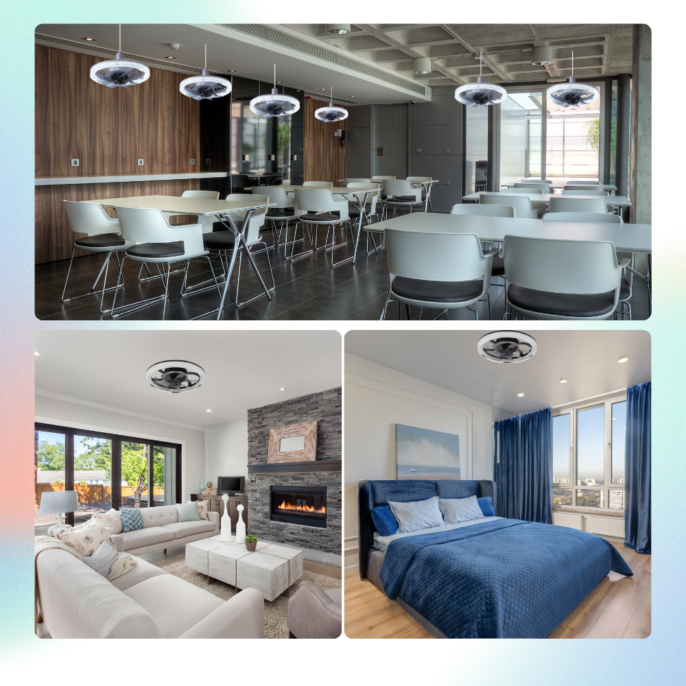 Aesthetic Ceiling Fan With Light And Remote | Bowlift
