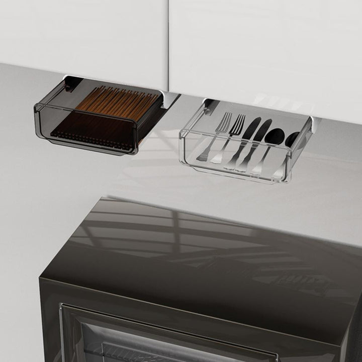 BowLift | Office Friendly Self-Adhesive Hidden Transparent Drawer