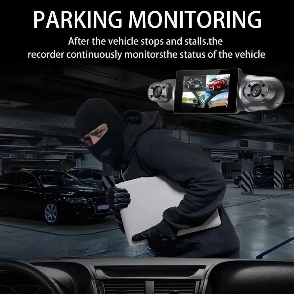 BowLift | 360° Car Dashcam | DashGard Pro CX360 | Full HD Driving Recorder with Night Vision & Parking Monitor