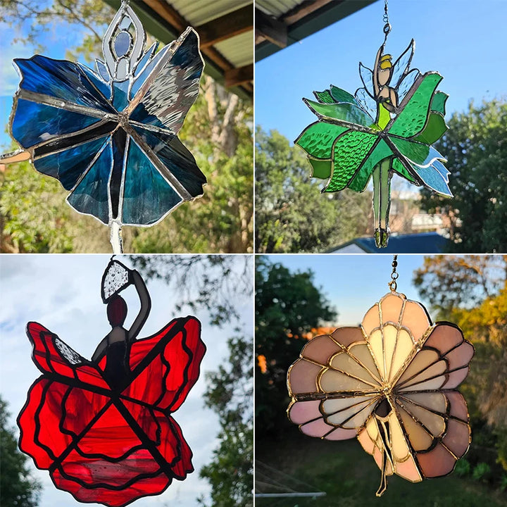 BowLift | GraceSpin -  Elegant Stained Glass Spinner