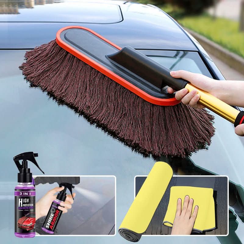 BowLift | Lacquer-friendly car dust sweeper with telescopic handle