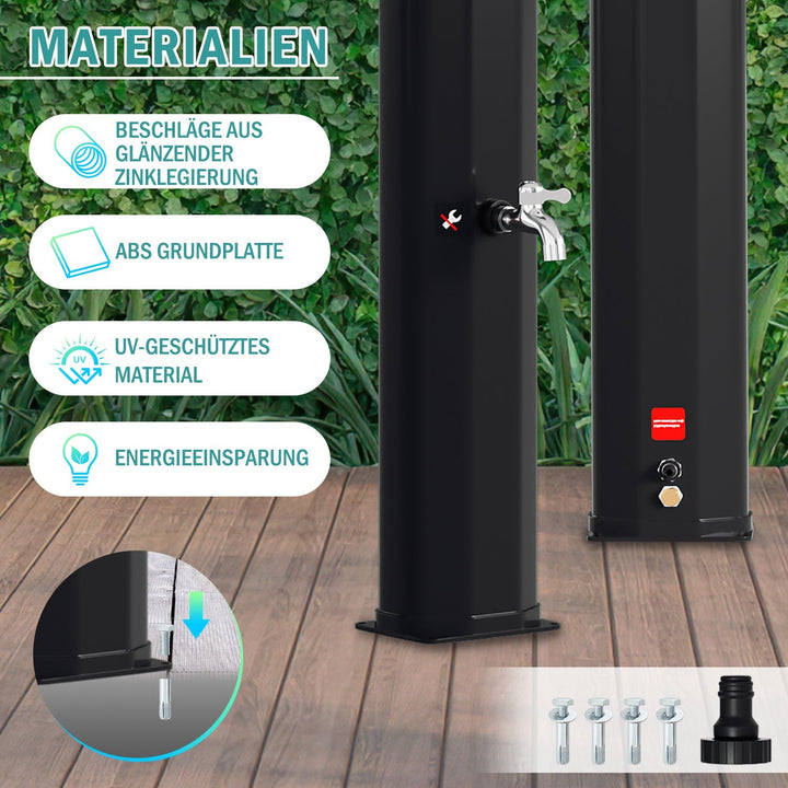 Solar shower 35L garden shower incl. protective cover | Bowlift