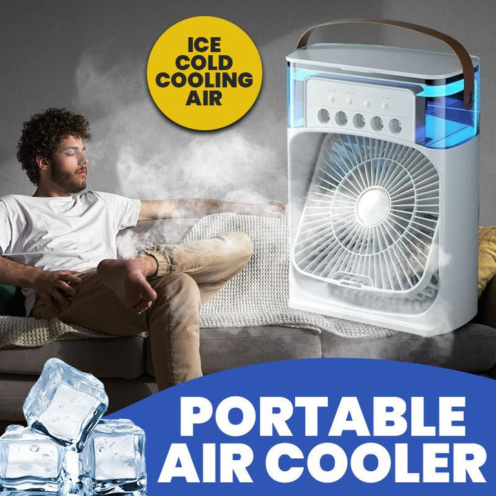 Water Air Cooler Fan - 3 in 1 Ice Cold Cooling Air Conditioner Humidifier Portable Mini Air Cooler Fan | Bowlift