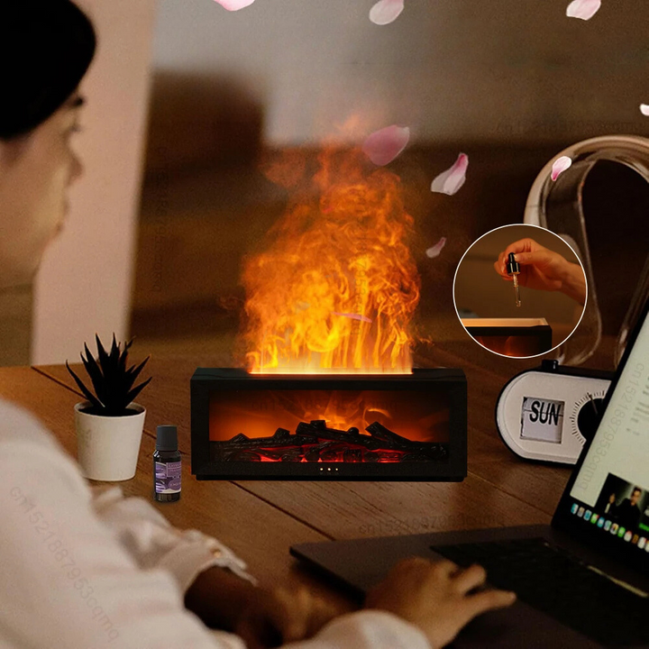 BowLift | Air Humidifier and Air Purifier with Aromatherapy Flame Effect