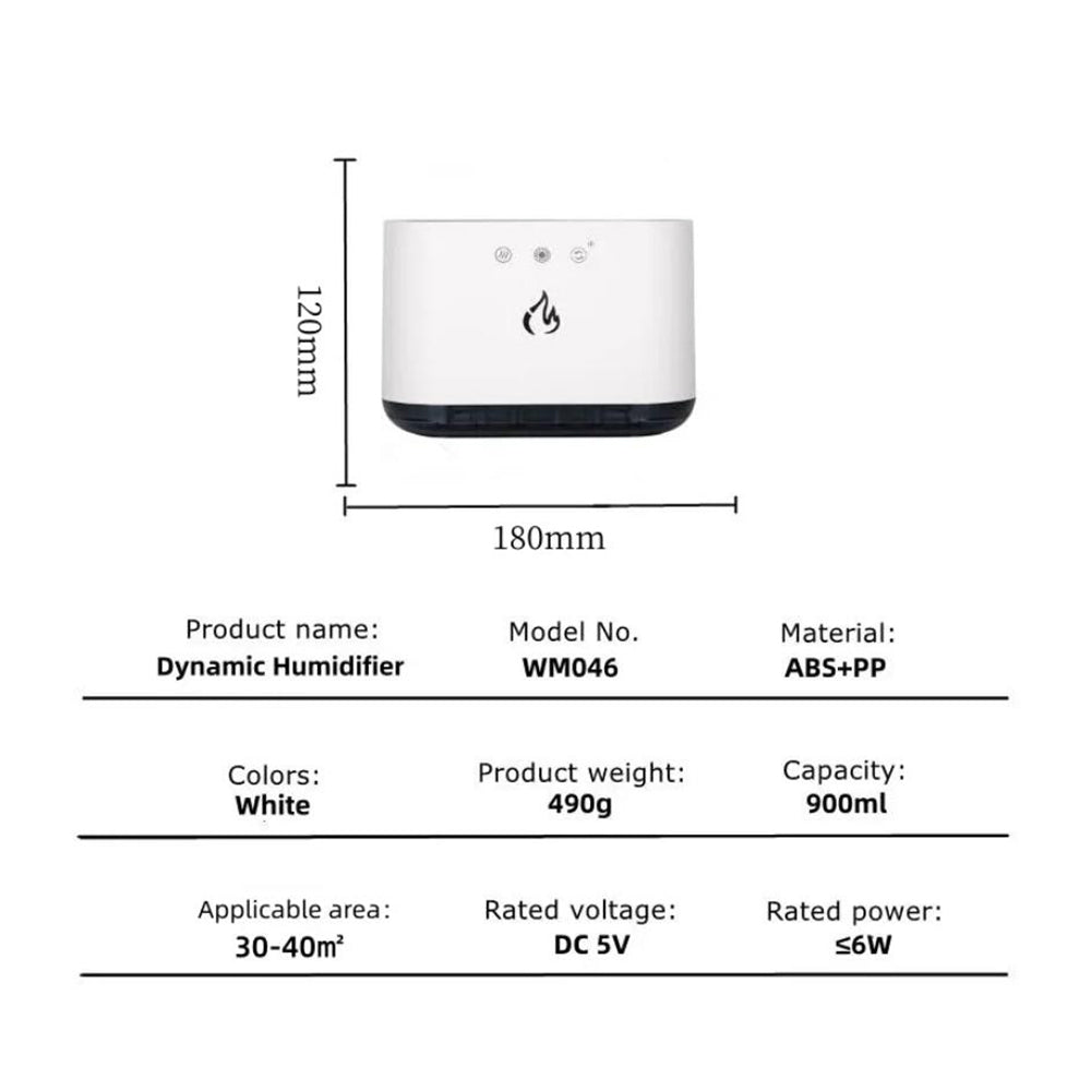 BowLift | Airmist Pro – Ultrasonic Humidifier with LED Light & 6 Nozzles