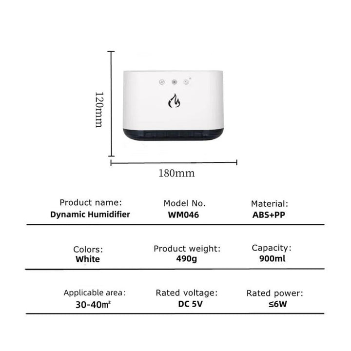 BowLift | Airmist Pro – Ultrasonic Humidifier with LED Light & 6 Nozzles