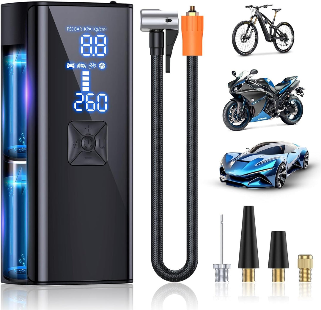 BowLift | LumenPump Air Compressor – Cordless Tyre Pump for Quick & Efficient Car Tyre Inflation Anywhere