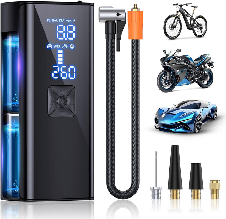 BowLift | LumenPump Air Compressor – Cordless Tyre Pump for Quick & Efficient Car Tyre Inflation Anywhere