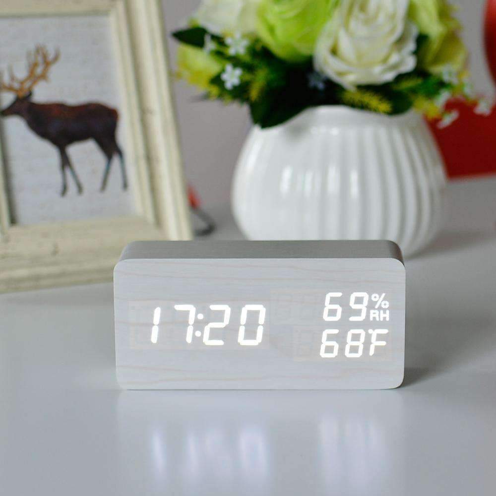 BowLift | LED Wooden Alarm Clock - Wooden Time For Your Morning