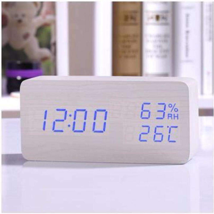 BowLift | LED Wooden Alarm Clock - Wooden Time For Your Morning