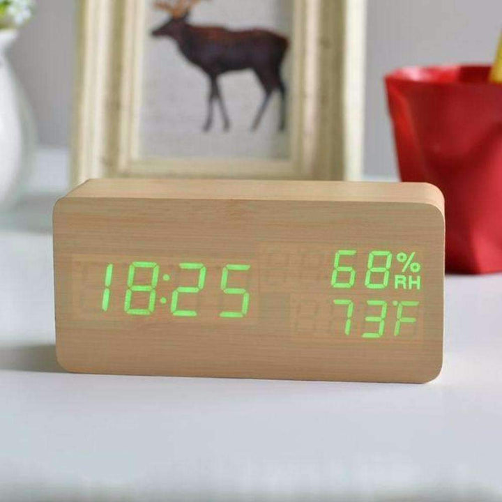 BowLift | LED Wooden Alarm Clock - Wooden Time For Your Morning