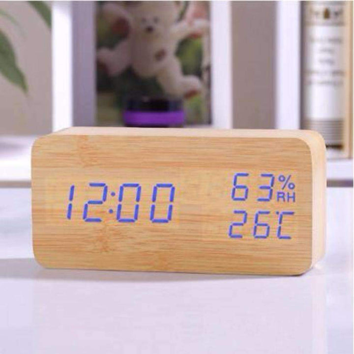 BowLift | LED Wooden Alarm Clock - Wooden Time For Your Morning